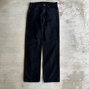 Wrangler A203 Men's Jeans 29x32 Classic Fit Black Denim Regular Straight Leg